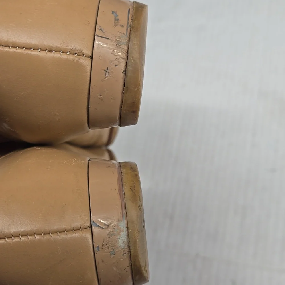 Tory Burch Tan and Pink Leather Flats 6